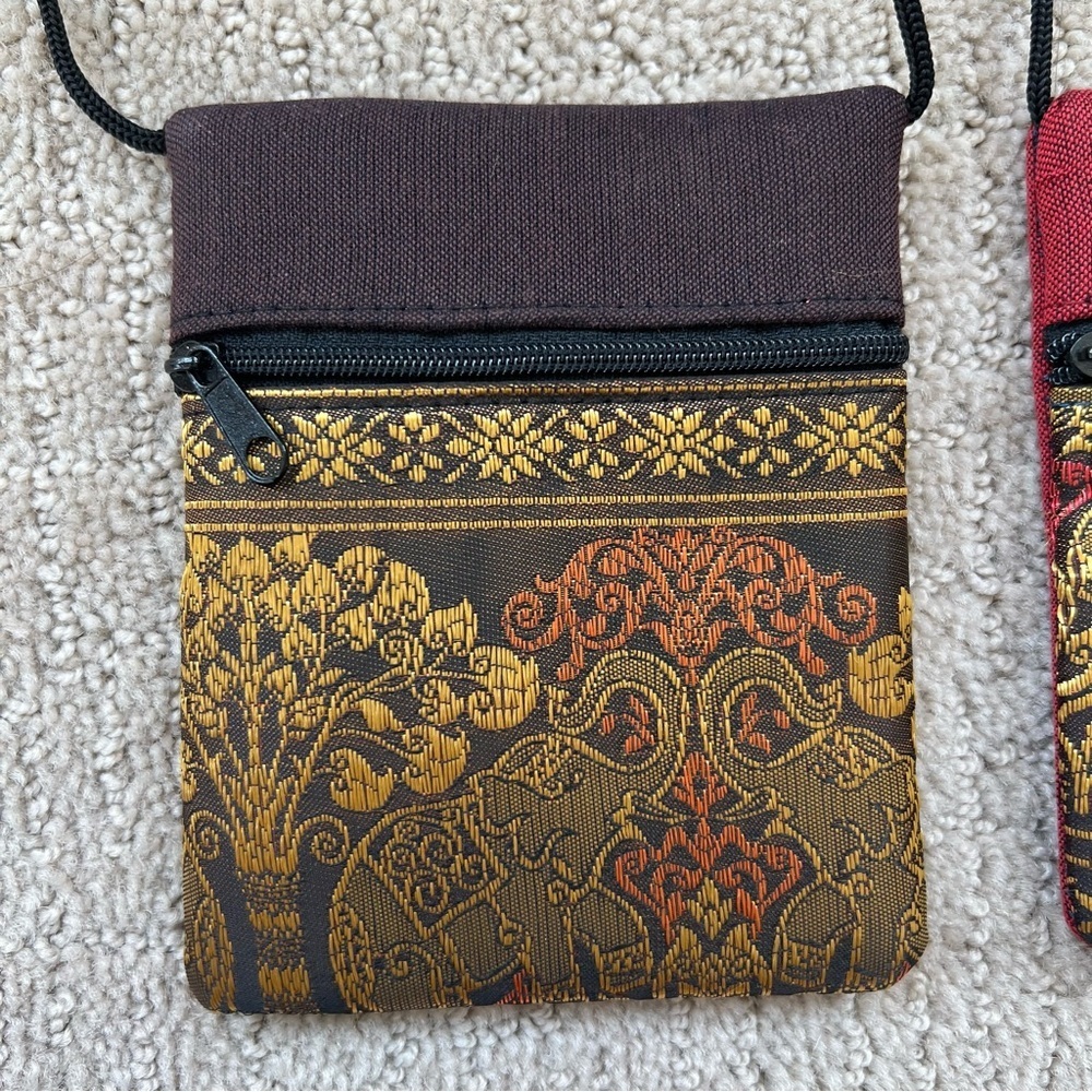 Thailand Elephant Cross Body Bag/Pouch/Purse NWOT - Picture 4 of 10